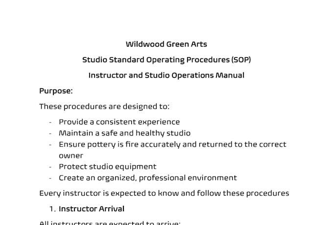 create professional sops, business documents, and process guides